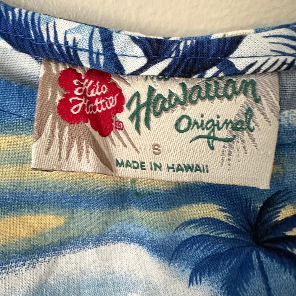 Hilo Hattie Vintage Dress Women SMALL Hawaiian Tropical Vacation Tie Wrap Waist - Picture 5 of 9